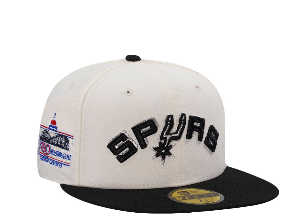 New Era San Antonio Spurs All Star Game 1980 Chrome Two Tone Edition 59Fifty Fitted Hat