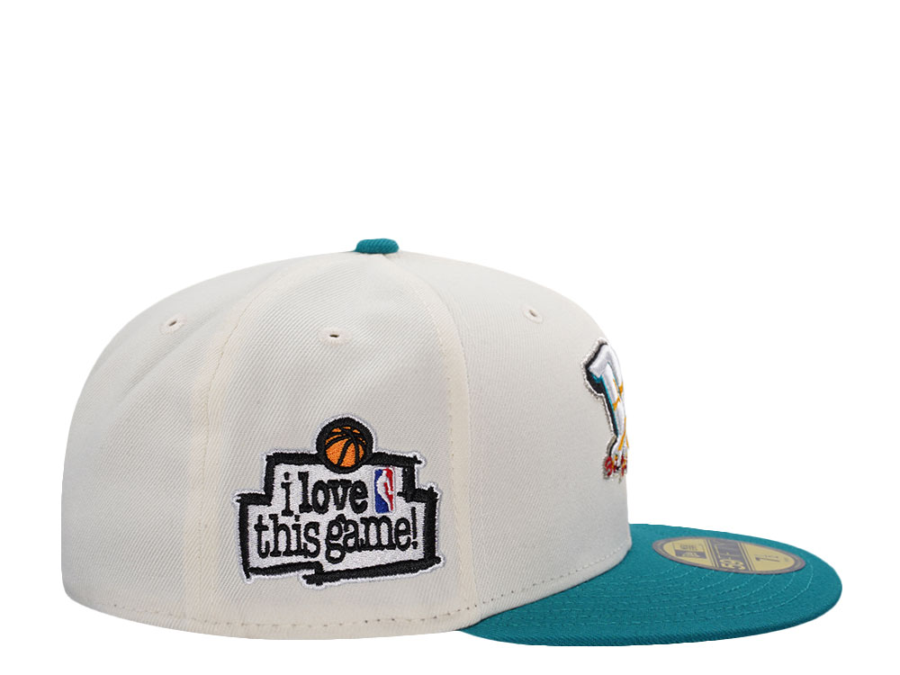 New Era Detroit Pistons Love Rush Chrome Two Tone Edition 59Fifty Fitted Hat