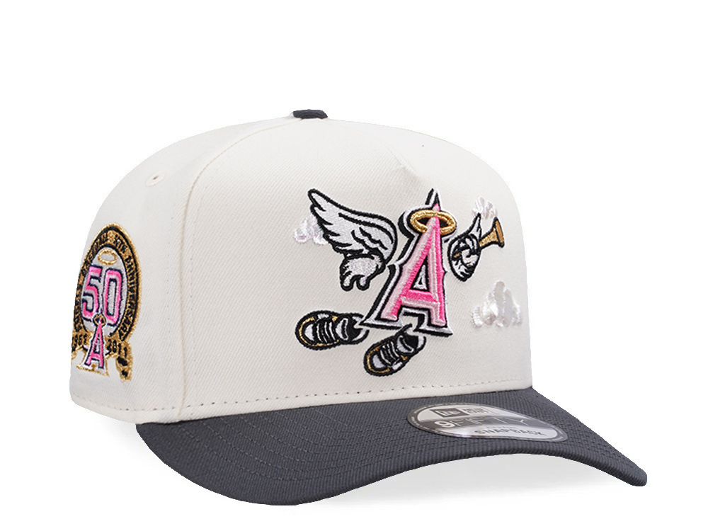 New Era Anaheim Angels 50th Anniversary Chrome Two Tone Edition 9Fifty A Frame Snapback Hat
