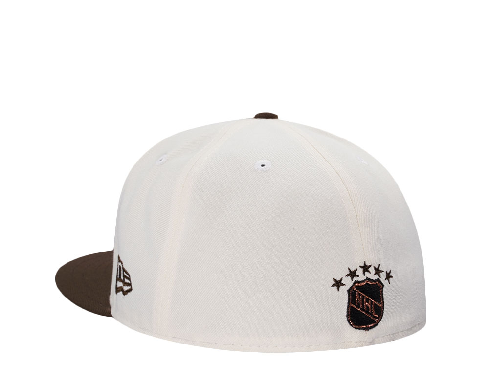 New Era Boston Bruins 75th Anniversary Chrome Two Tone Edition Edition 59Fifty Fitted Hat