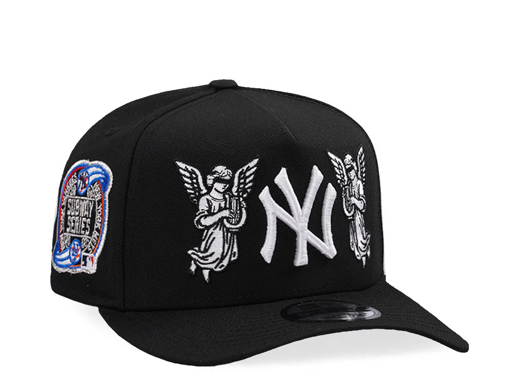New Era New York Yankees Subway Series Angel Black Prime Edition 9Fifty A Frame Snapback Hat
