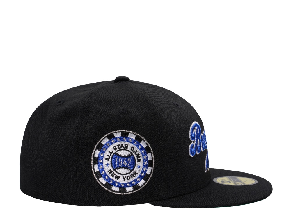 New Era Brooklyn Dodgers All Star Game 1942 Wool Black Throwback Edition 59Fifty Fitted Hat