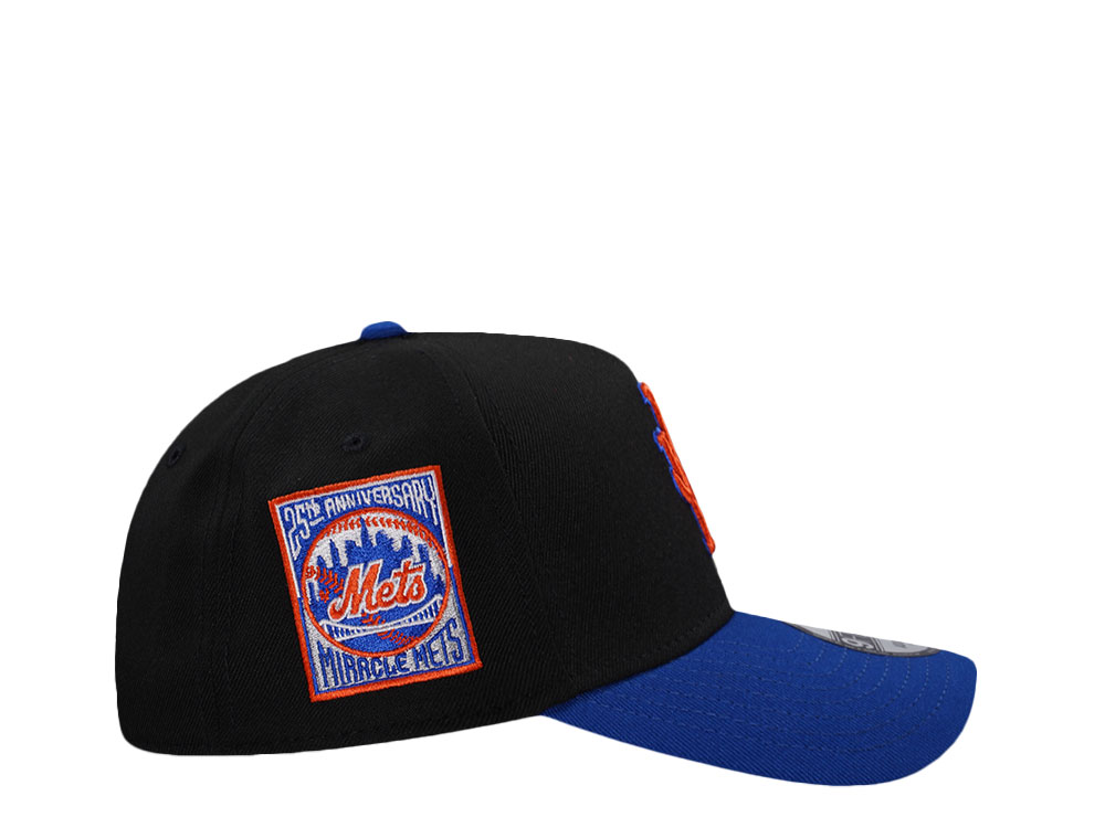 New Era New York Mets 25th Anniversary Black Two Tone Edition 9Forty A Frame Snapback Hat