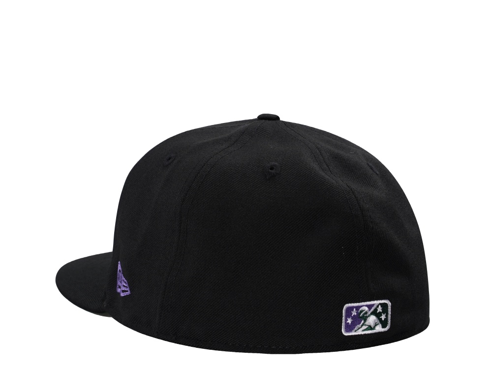New Era Jamestown Jammers Wool Black Throwback Edition 59Fifty Fitted Hat