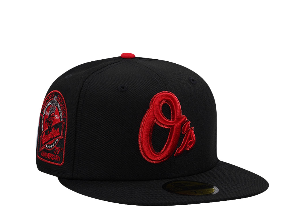 New Era Baltimore Orioles 30th Anniversary Black Prime Edition 59Fifty Fitted Hat