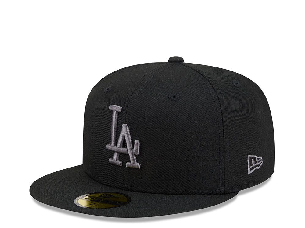 New Era Los Angeles Dodgers Color Basic Black 59Fifty Fitted Hat