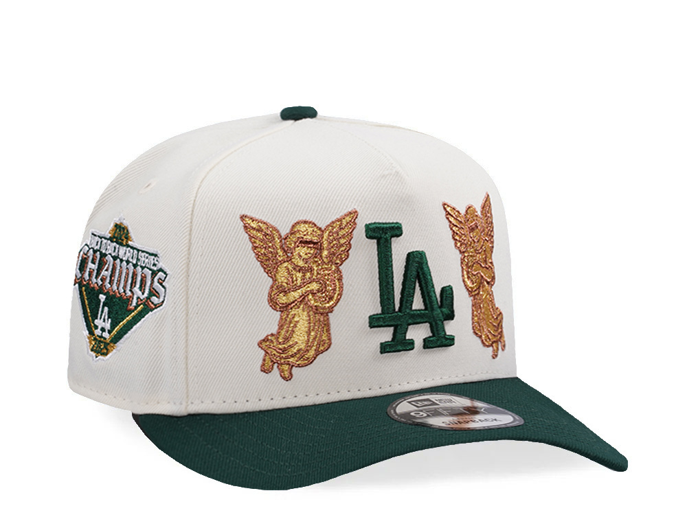 New Era Los Angeles Dodgers World Series 2025 Angel Chrome Two Tone Edition 9Fifty A Frame Snapback Hat