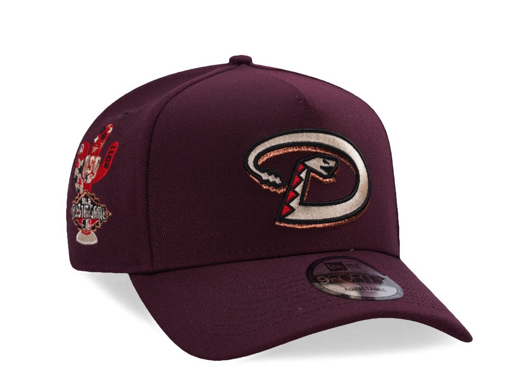 New Era Arizona Diamondbacks All Star Game 2011 Maroon Prime Edition 9Forty A Frame Snapback Hat