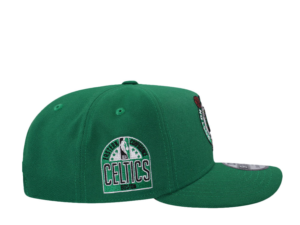 New Era Boston Celtics Conference Patch Green 9Fifty A Frame Snapback Hat