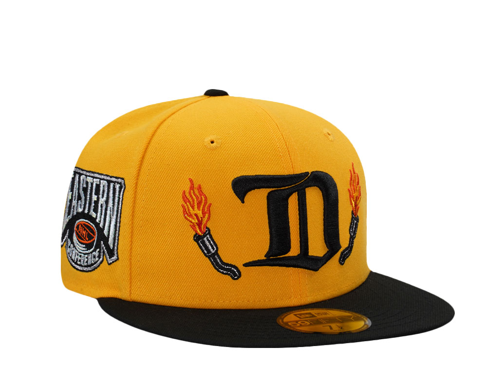 New Era Detroit Red Wings Eastern Conference Gold Two Tone Edition 59Fifty Fitted Hat