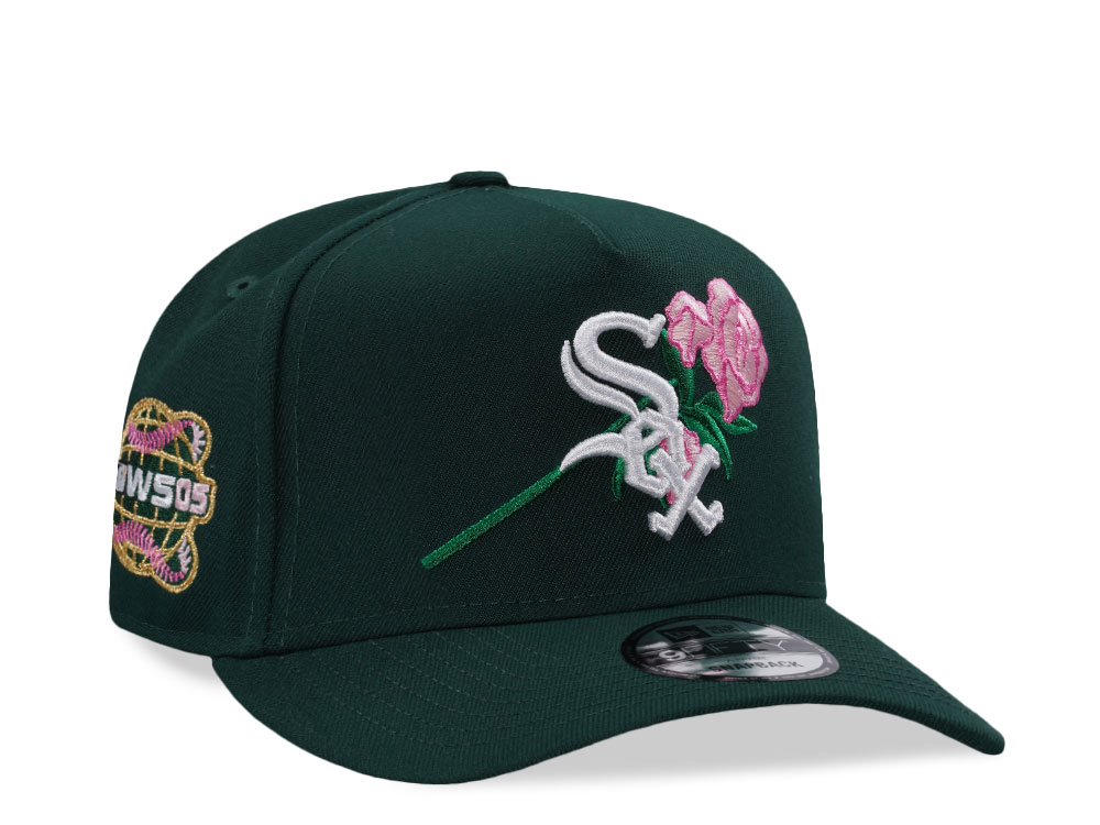 New Era Chicago White Sox World Series 2005 Dark Green Rose Edition 9Fifty A Frame Snapback Hat