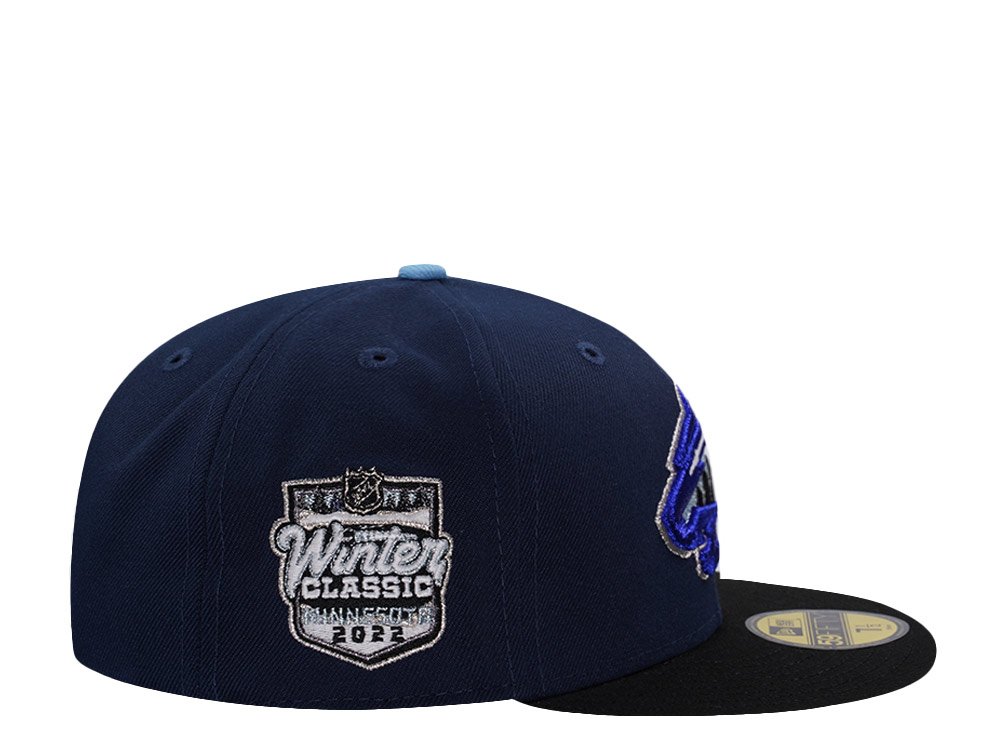 New Era Minnesota Wild Winter Classic 2022 Ocean Blue Two Tone Edition 59Fifty Fitted Hat