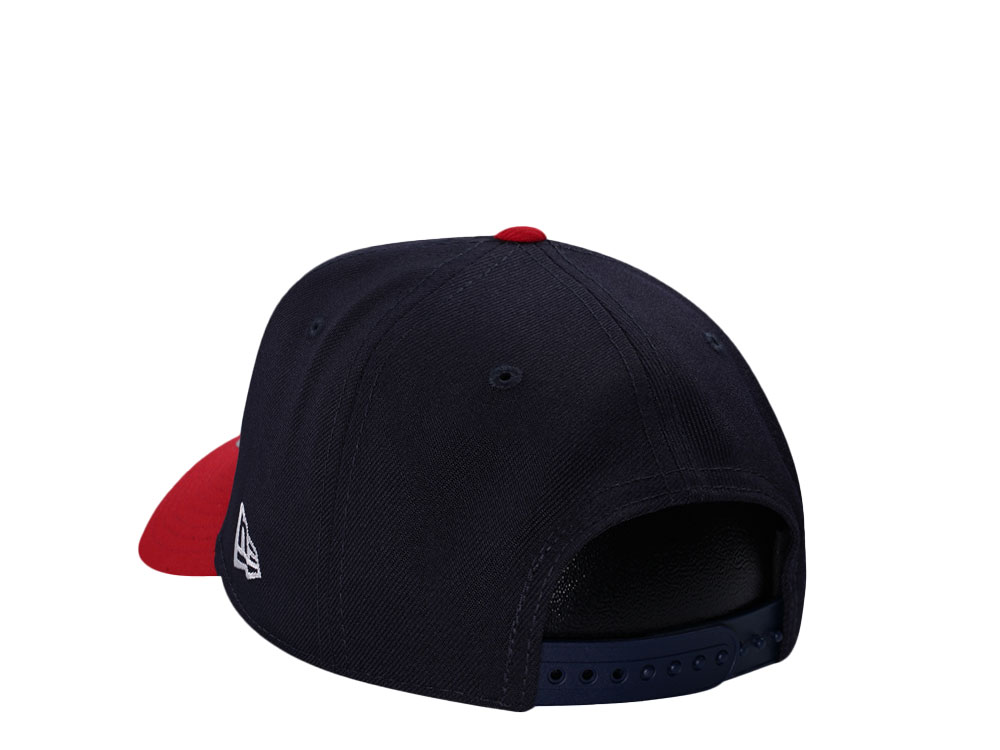 New Era Cleveland Guardians Navy Two Tone Classic 9Forty A Frame Snapback Hat
