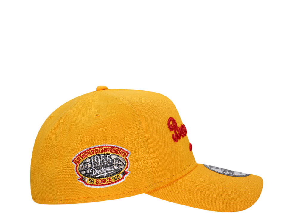 New Era Brooklyn Dodgers World Series 1955 Gold Edition 9Forty A Frame Snapback Hat