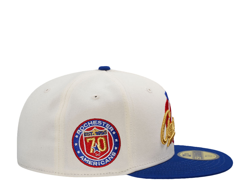 New Era Rochester Americans 70th Anniversary Chrome Two Tone Edition 59Fifty Fitted Hat