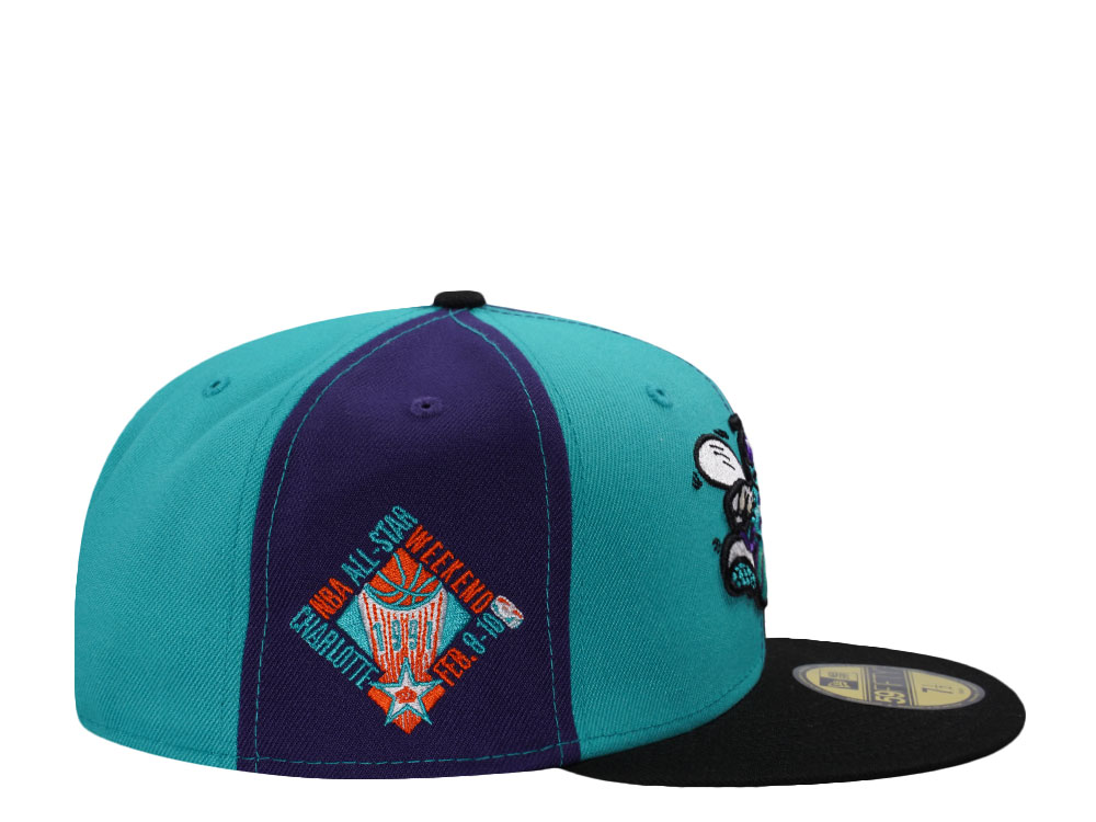 New Era Charlotte Hornets All Star Game 1993 Pinwheel Edition 59Fifty Fitted Hat