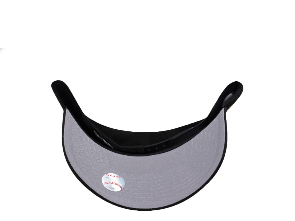 New Era Anaheim Angels 60th Anniversary Metallic Black Prime Edition 9Forty A Frame Snapback Hat