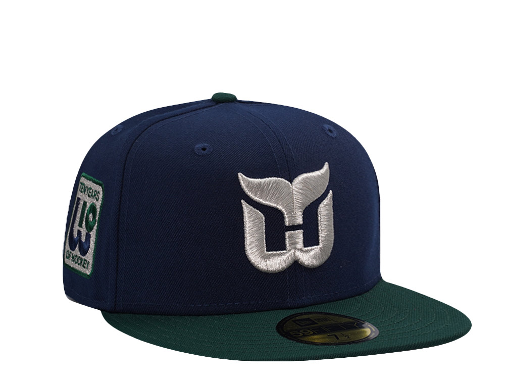 New Era Hartford Whalers 10th Anniversary Navy Two Tone Edition 59Fifty Fitted Hat