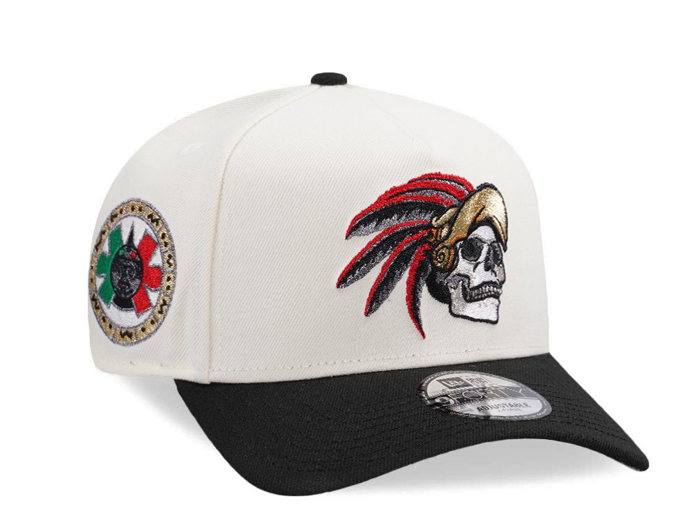 New Era Mexico Aztec Warrior Chrome Two Tone 9Forty A Frame Snapback Hat