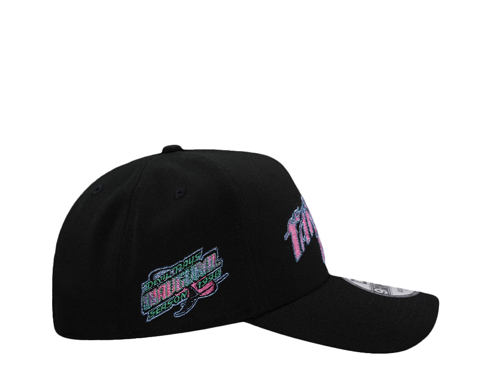 New Era Tampa Bay Rays Inaugural Season Black Prime Edition 9Forty A Frame Snapback Hat