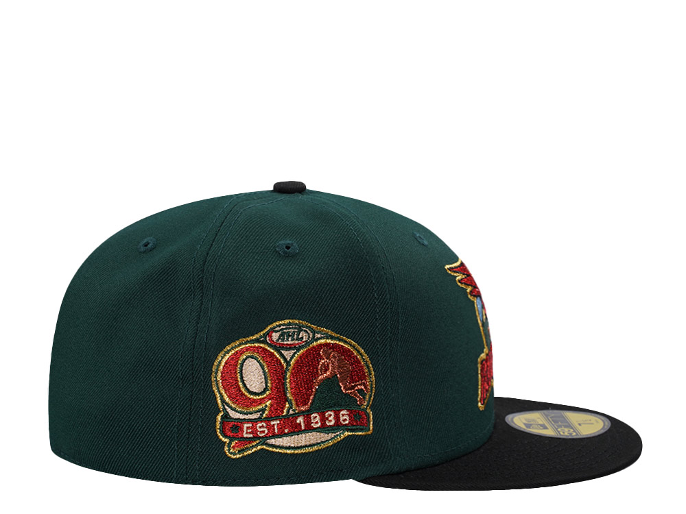New Era Tucson Roadrunners 90th Anniversary Dark Green Two Tone Edition 59Fifty Fitted Hat