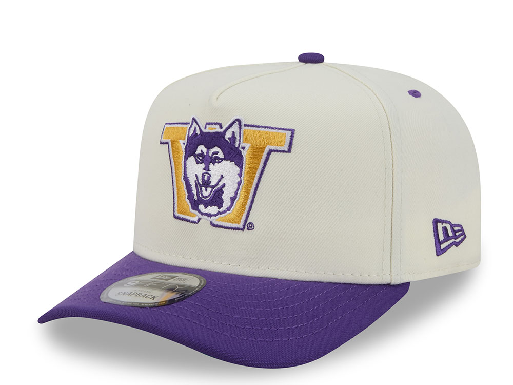 New Era Washington Huskies NCAA Stone Two Tone Edition 9Fifty A Frame Snapback Hat