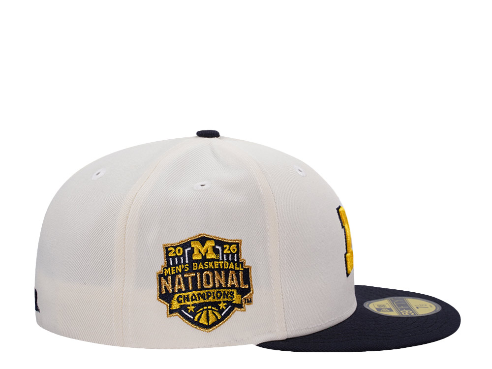 New Era Michigan Wolverines Champions 2026 Chrome Two Tone Edition 59Fifty Fitted Hat