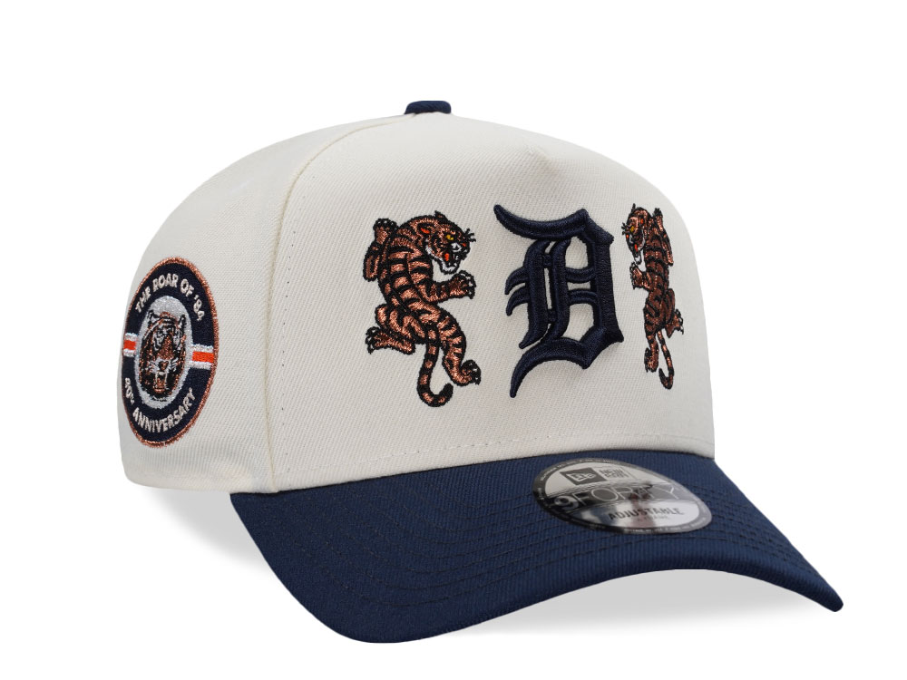 New Era Detroit Tigers 40th Anniversary Chrome Two Tone Edition 9Forty A Frame Snapback Hat