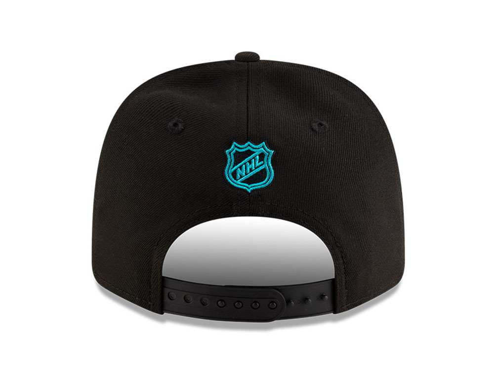 New Era San Jose Sharks Black 9Seventy  Stretch Snapback Hat