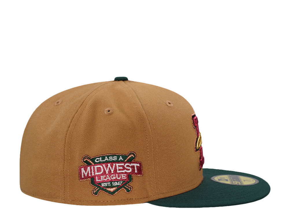 New Era Great Lake Loons Midwest League Camel Two Tone Edition 59Fifty Fitted Hat