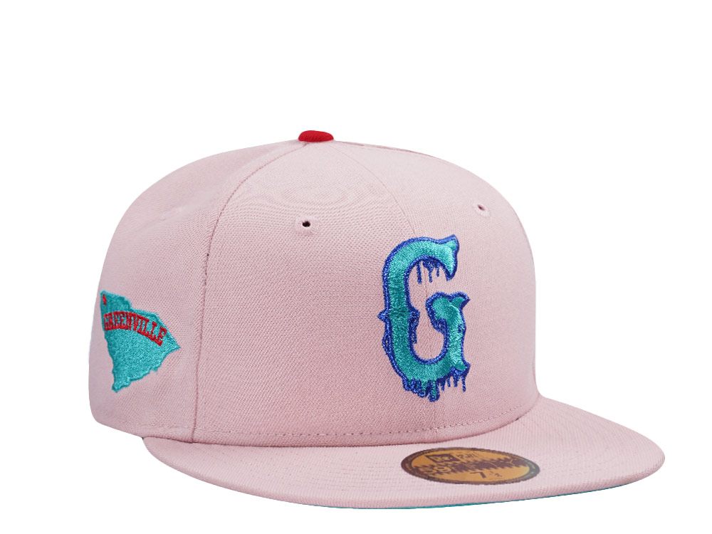New Era Greenville Drive Pink Rouge Prime Edition 59Fifty Fitted Hat