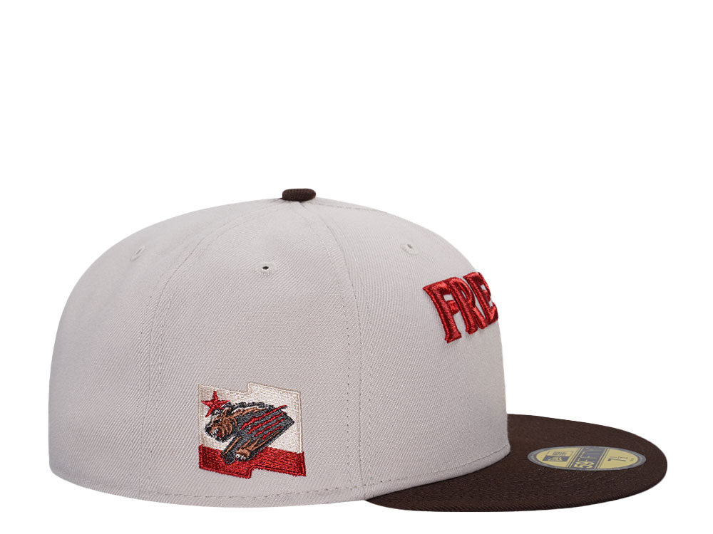 New Era Fresno Grizzlies Stone Two Tone Edition 59Fifty Fitted Hat