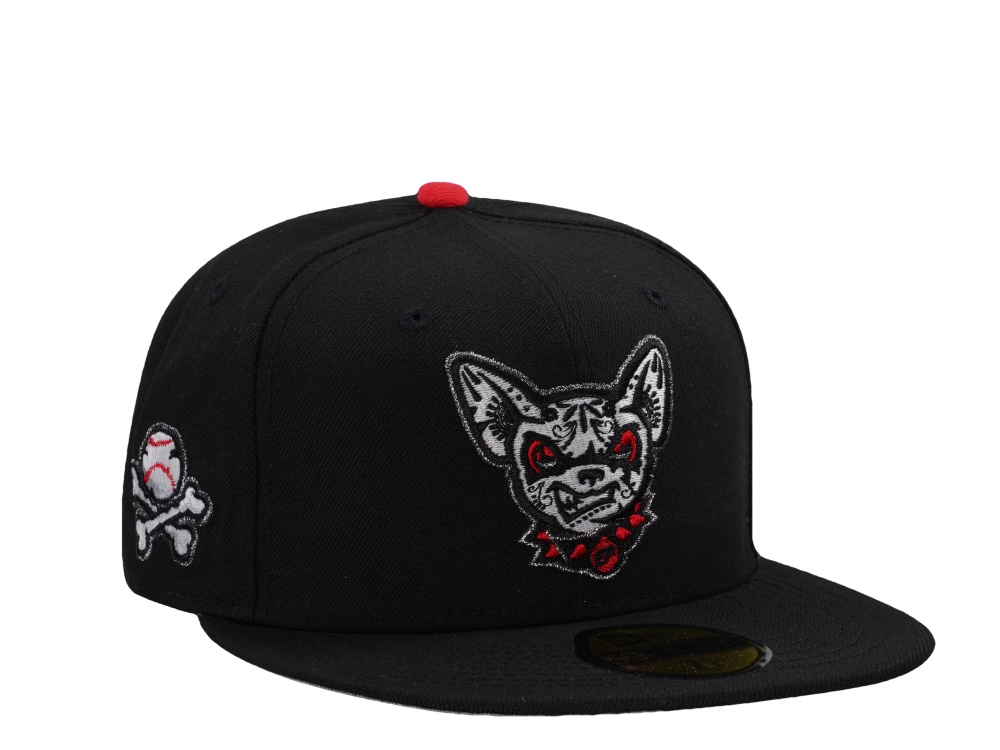 New Era El Paso Chihuahuas Dia De Los Muertos Glow in the Dark Horror Edition 59Fifty Fitted Hat