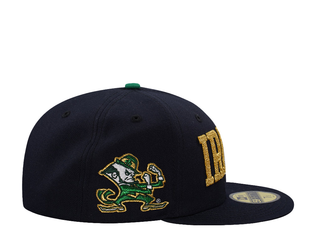New Era Notre Dame Fighting Irish Chain Stitch Navy Prime Edition 59Fifty Fitted Hat