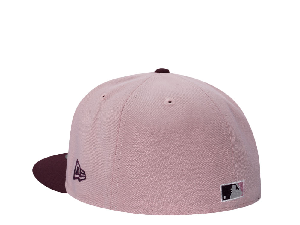 New Era Anaheim Angels 60th Anniversary Pinkrouge Two Tone Edition 59Fifty Fitted Hat