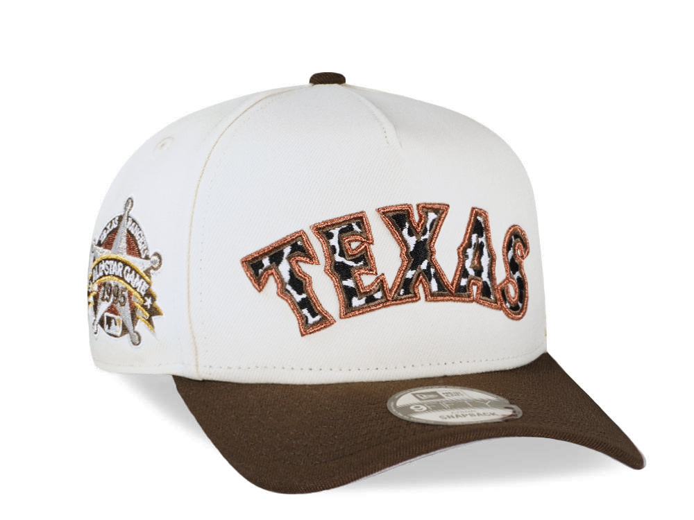 New Era Texas Rangers All Star Game 1995 Chrome Two Tone Edition 9Fifty A Frame Snapback Hat