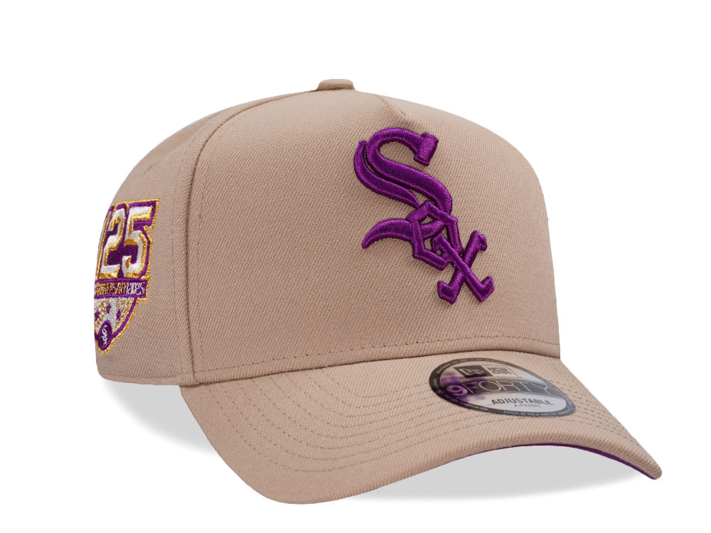 New Era Chicago White Sox 125th Anniversary Camel Prime Edition 9Forty A Frame Snapback Hat