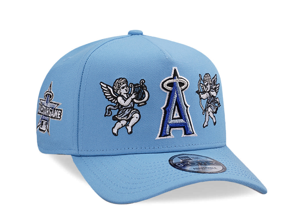 New Era Anaheim Angels All Star Game 2010 Cupids Sky Blue Prime Edition 9Forty A Frame Snapback Hat