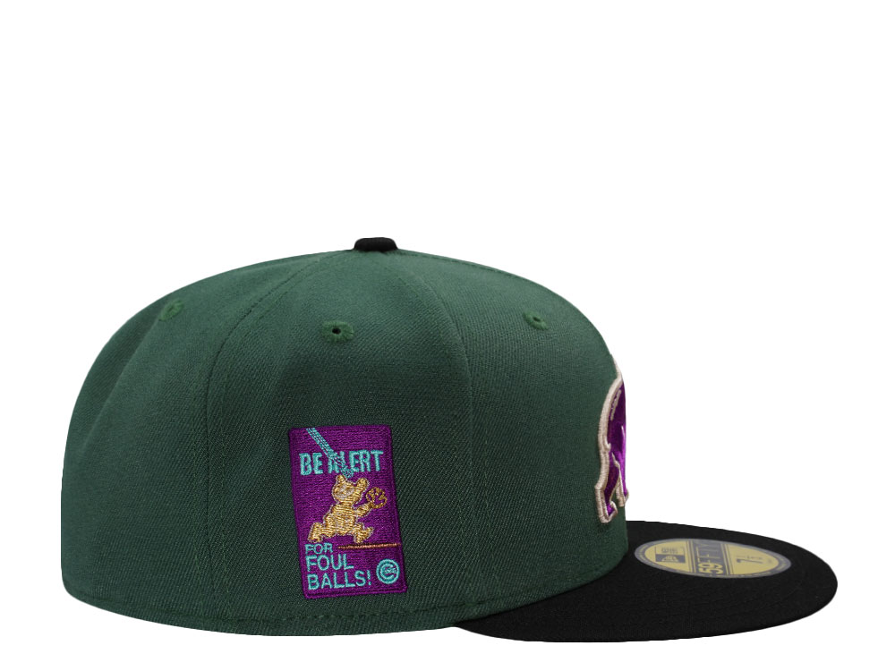 New Era Chicago Cubs Be Alert Dark Green Two Tone Edition 59Fifty Fitted Hat
