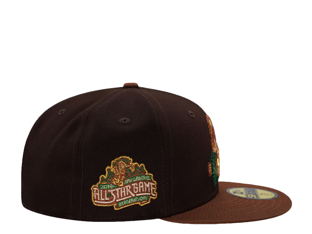 New Era Eugene Emeralds All Star Game Burnt Wood Two Tone Edition 59Fifty Fitted Hat