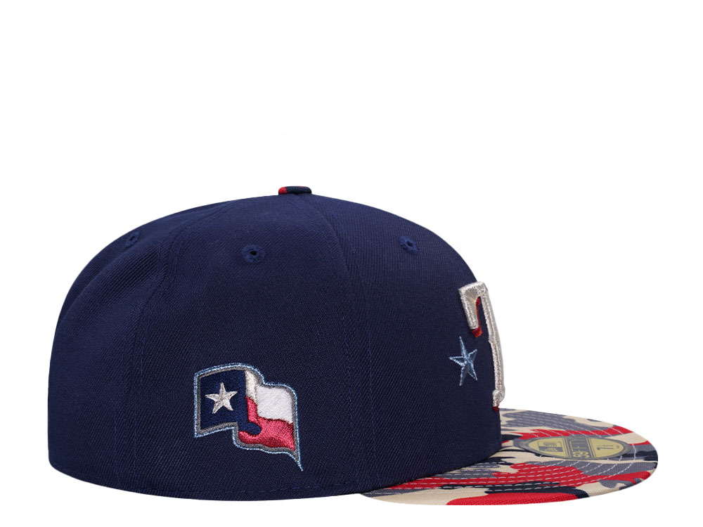 New Era Texas Rangers Ocean Blue Camo Two Tone Edition 