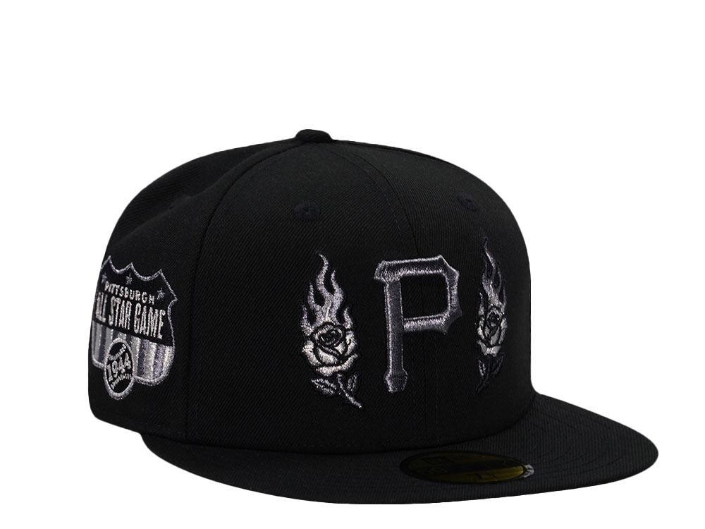 New Era Pittsburgh Pirates All Star Game 1944 Rose Black Edition 59Fifty Fitted Hat