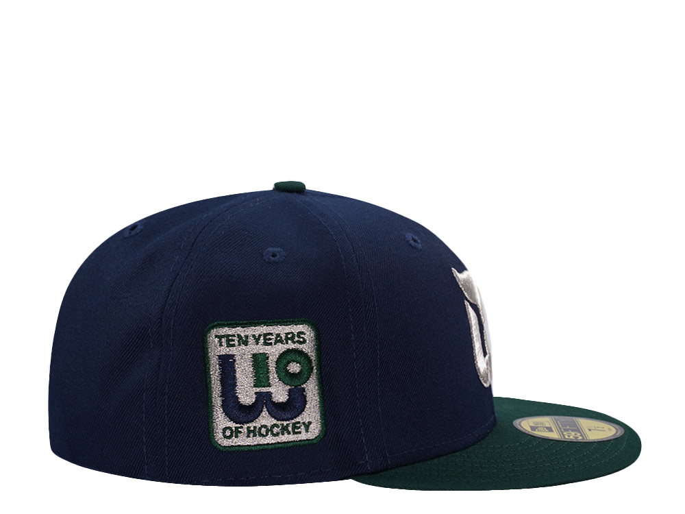 New Era Hartford Whalers 10th Anniversary Navy Two Tone Edition 59Fifty Fitted Hat