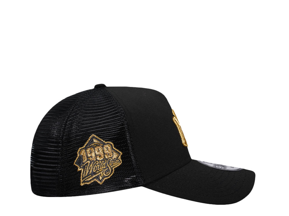 New Era New York Yankees 1999 World Series Black And Gold Trucker A Frame 9Forty Hat