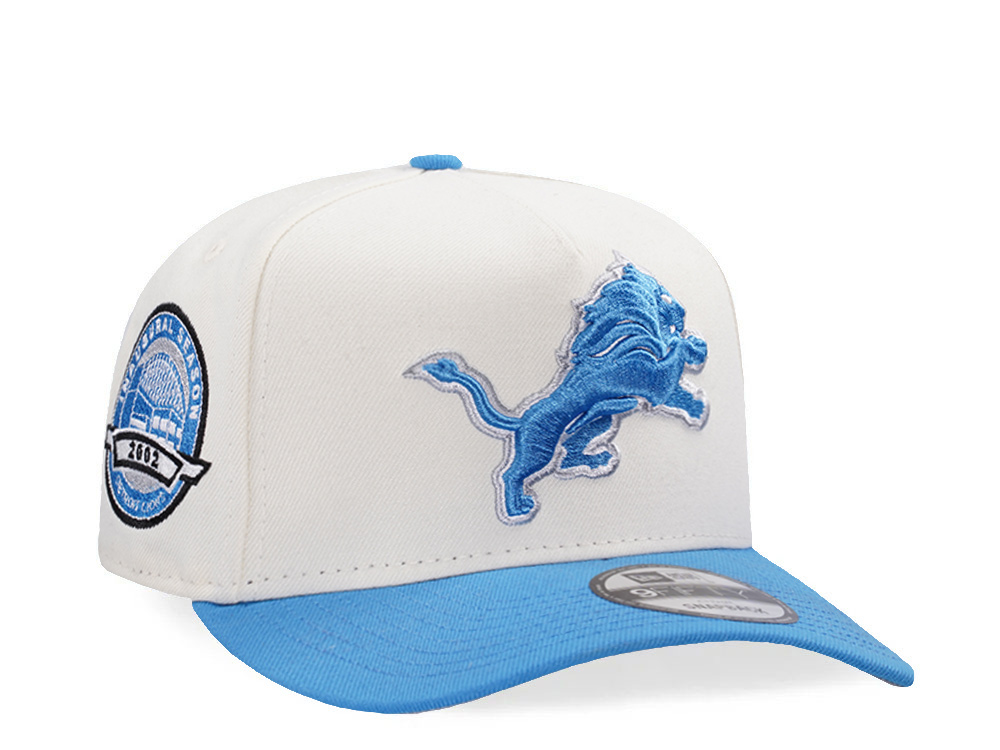 New Era Detroit Lions Inaugural Season Chrome Two Tone Edition 9Fifty A Frame Snapback Hat