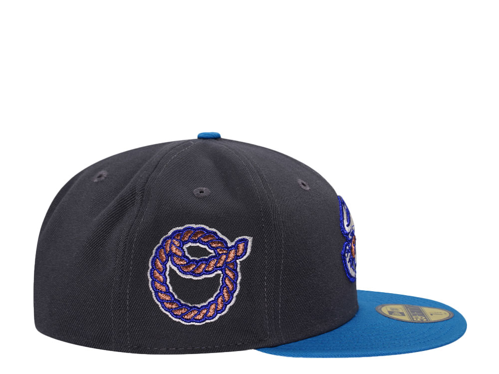 New Era Omaha Storm Chasers Metallic Graphite Two Tone Edition 59Fifty Fitted Hat