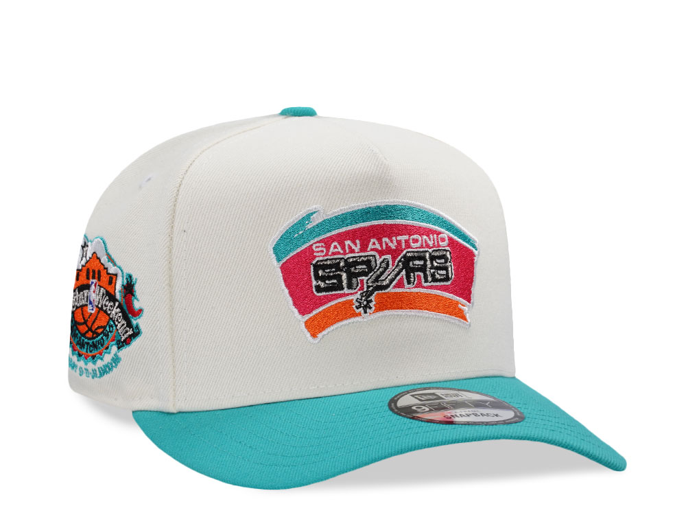 New Era San Antonio Spurs All Star Weekend 1996 Chrome Two Tone Edition 9Fifty A Frame Snapback Hat