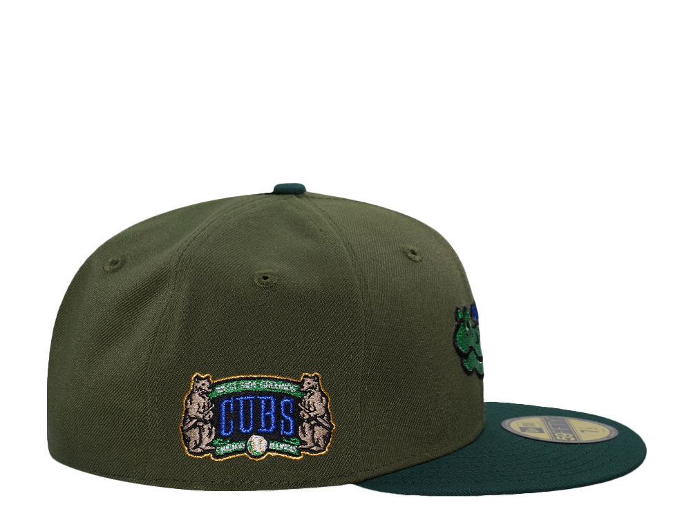 New Era Chicago Cubs West Side Grounds Dark Green Two Tone Edition 59Fifty Fitted Hat