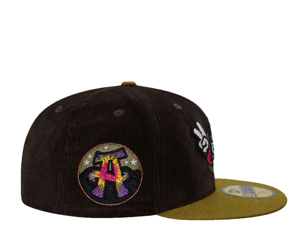 New Era Asheville Tourists Walnut Corduroy Two Tone Edition