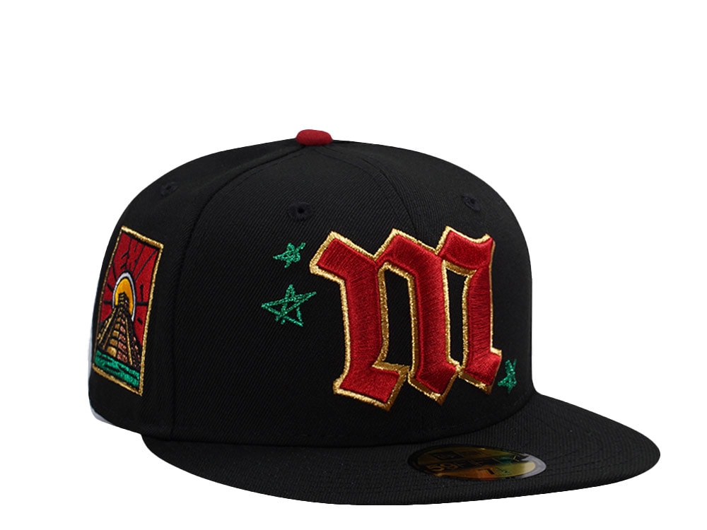 New Era Mexico Aztec Temple Black Prime Edition 59Fifty Fitted Hat